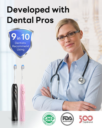 SAKYPRORAL Electric Toothbrush T2 Max Pink