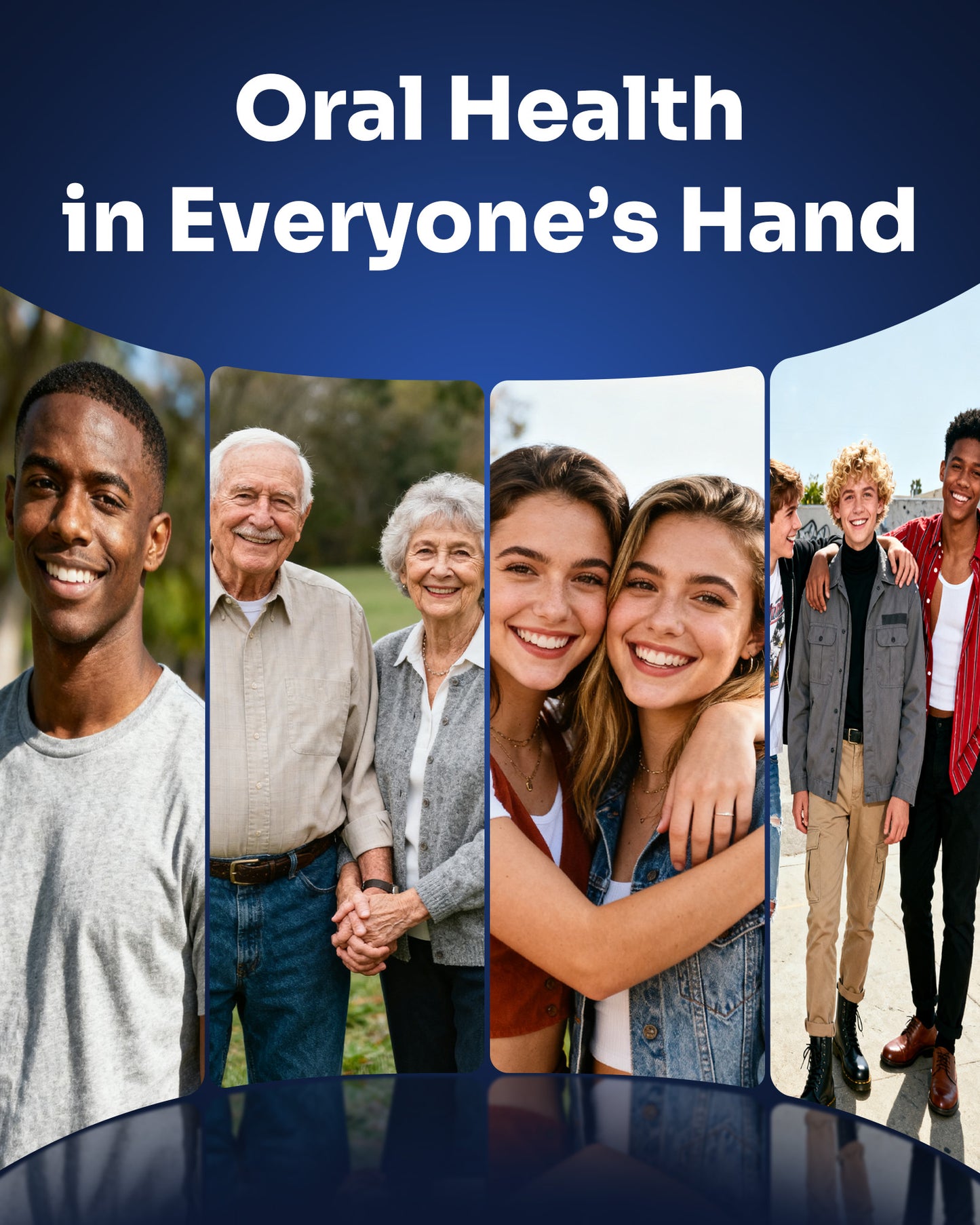 G5S Smart Electric Toothbrush 6 Brush Heads Black