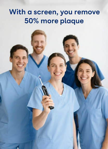 G5S Smart Electric Toothbrush 6 Brush Heads Black