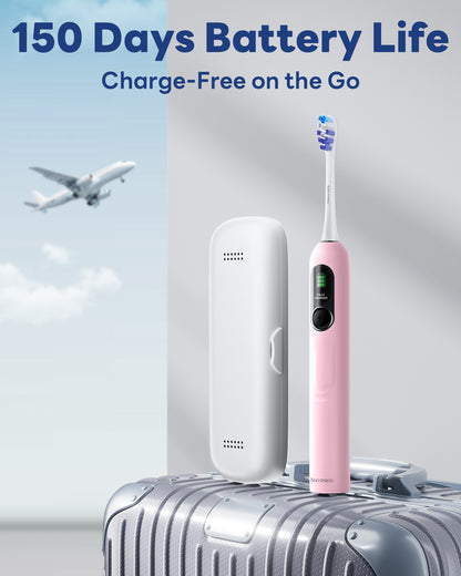 G5S Smart Electric Toothbrush 6 Brush Heads Pink