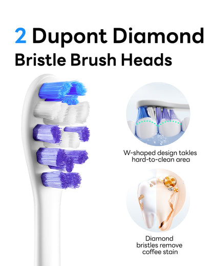 SAKYPRORAL Toothbrush Heads for G5S Electric Toothbrush, 2 Count Replacement Toothbrush Heads for Adults