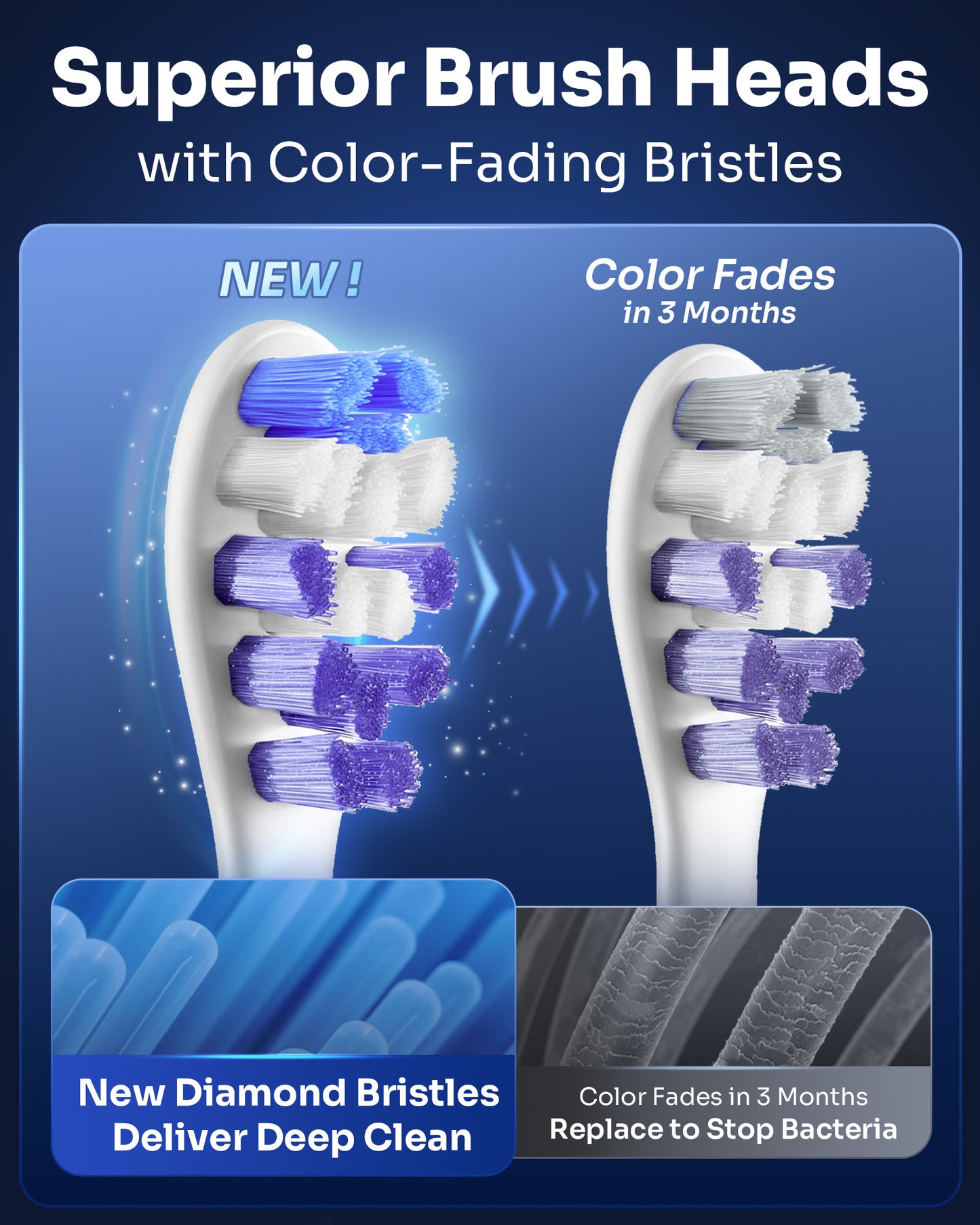 G5S Smart Electric Toothbrush 2 Brush Heads Black