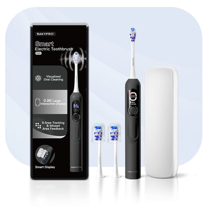 G5S Smart Electric Toothbrush 2 Brush Heads Black