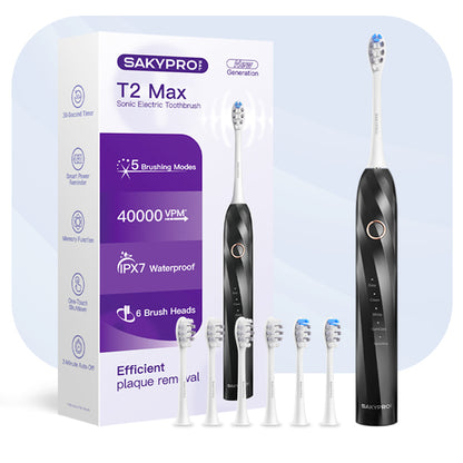 SAKYPRORAL Electric Toothbrush T2 Max Black