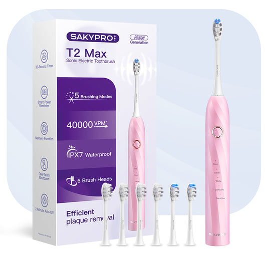 SAKYPRORAL Electric Toothbrush T2 Max Pink