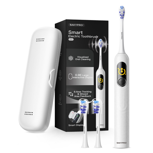 G5S Smart Electric Toothbrush 2 Brush Heads White