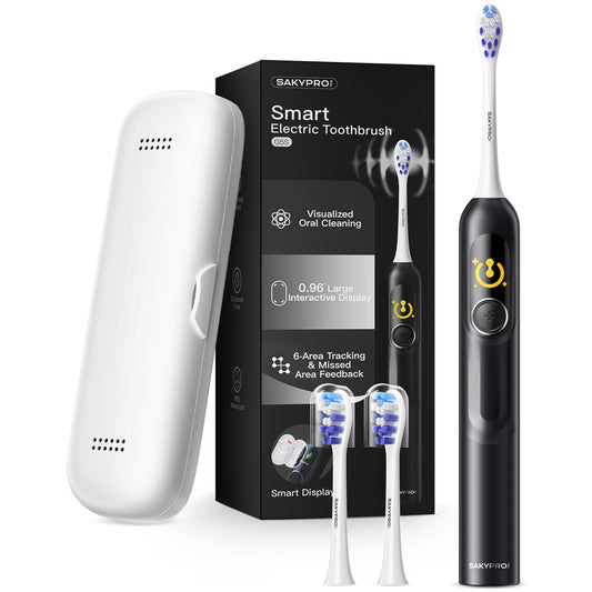 G5S Smart Electric Toothbrush 2 Brush Heads Black